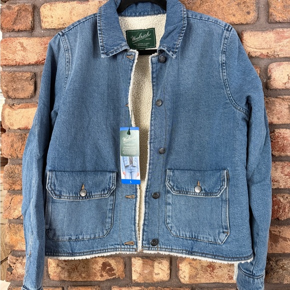 Woolrich Jackets & Blazers - Woodrich Denim Sherpa Jacket